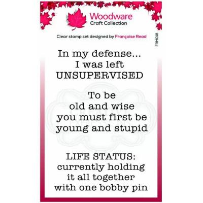 Creative Expressions Woodware Clear Stamps - Life Status